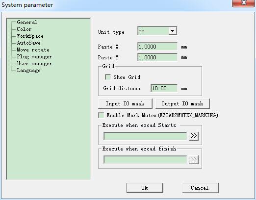 system parameter general