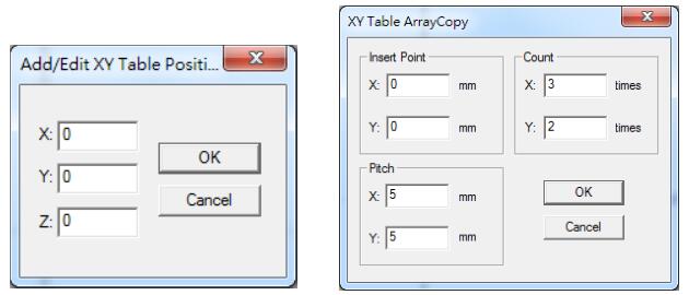 edit xyz table